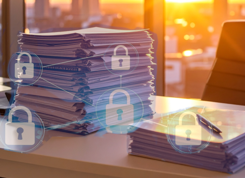 Künstlerische Darstellung von berechtigungsbasierender Security